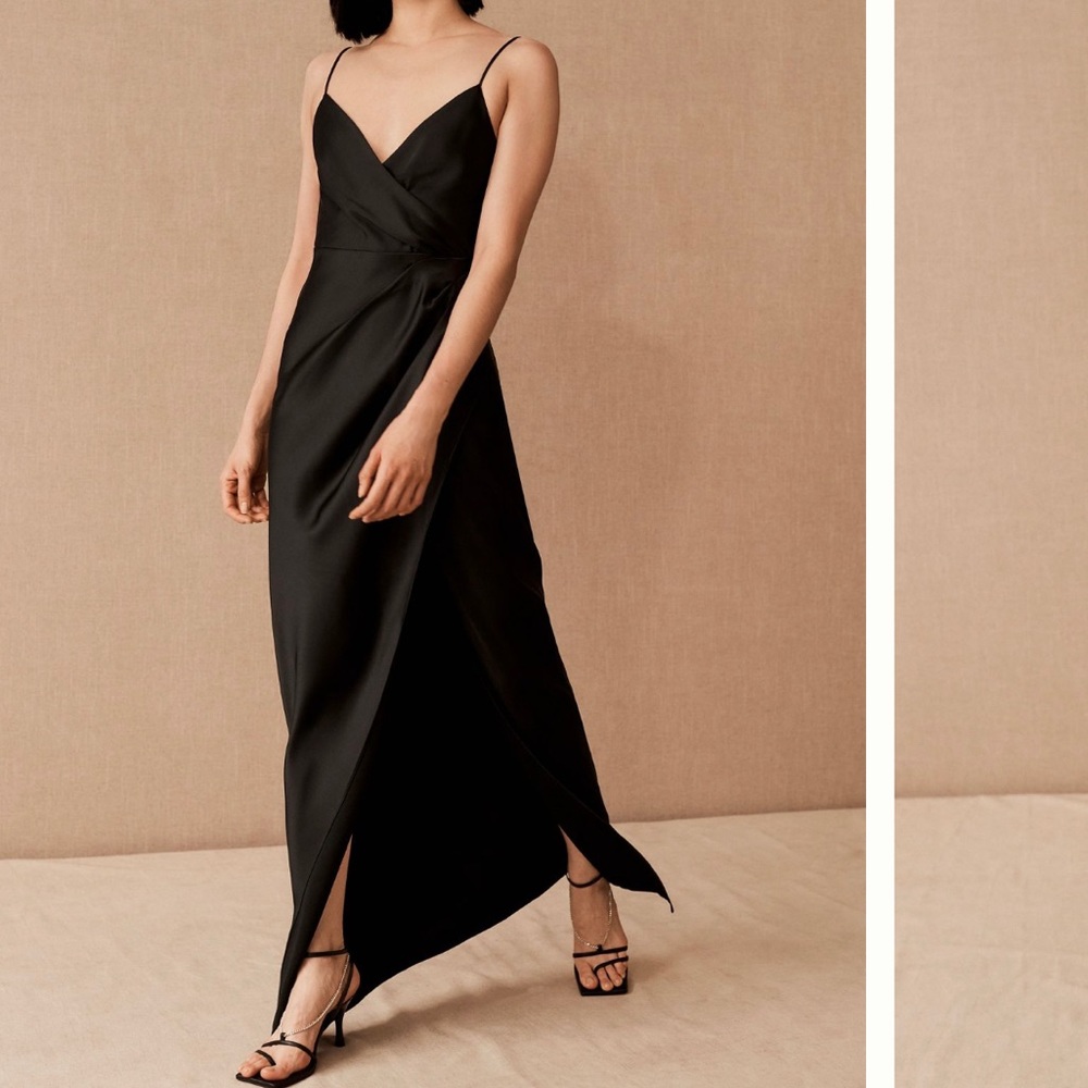 Anthropologie Freya Satin Dress